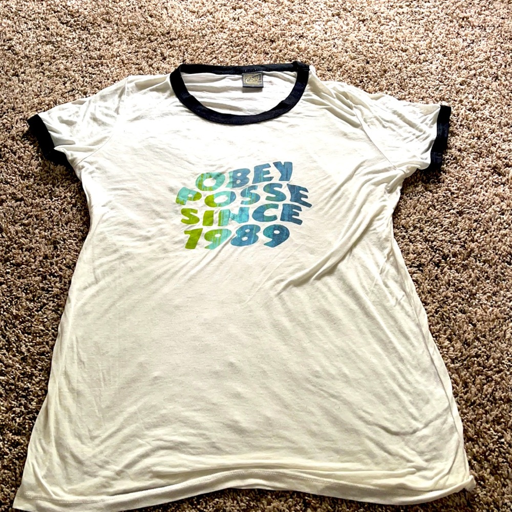 Vintage Obey, Women's sheer T-shirt